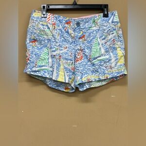 Lilly Pulitzer Size 6 Callahan Shorts In Get Nauti Print
